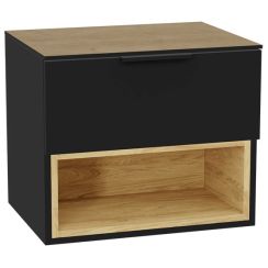 Set corps de meuble Excellent Tuto 2.0 MLEX.2171.600.BKBL, plan de travail suspendu Excellent Tuto 2.0 MLEX.2116.600.BL, MLEX.2151.600.02.BK