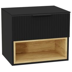 Set corps de meuble Excellent Tuto 2.0 MLEX.2171.600.BKBL, plan de travail suspendu Excellent Tuto 2.0 MLEX.2111.600.BK, MLEX.2151.600.03.BK
