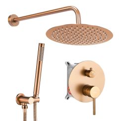 Rea Lungo ensemble de douche encastré oui cuivre REA-P8809