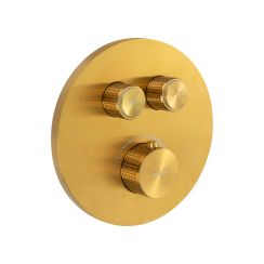 Oltens Onega mitigeur bain-douche encastrée avec thermostat doré brossé 34601810