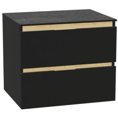 Set corps de meuble Excellent Tuto 2.0 MLEX.2172.600.BKBL, plan de travail suspendu Excellent Tuto 2.0 MLEX.2116.600.MA, MLEX.2151.600.01.BK