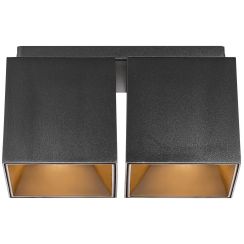Nordlux Ethan plafonnier 2x50 W noir 2110410103