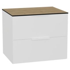 Set corps de meuble Excellent Tuto 2.0 MLEX.2172.600.WHBL, plan de travail suspendu Excellent Tuto 2.0 MLEX.2116.600.BL, MLEX.2151.600.02.WH