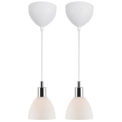 Nordlux Ray lampe suspendue 2x40 W chrome 63233033