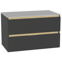 Set corps de meuble Excellent Tuto 2.0 MLEX.2172.800.GRBL, plan de travail suspendu Excellent Tuto 2.0 MLEX.2116.800.SJ, MLEX.2151.800.01.GR