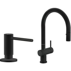 Set mitigeur de cuisine Franke Active Neo 115.0653.404, distributeur de savon Franke Active SM 119.0547.906