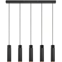 Nordlux Tilo lampe suspendue 5x15 W noir 2410483003