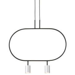 Altavola Design Luna lampe suspendue 2x3 W noir-argenté LPL337-SL