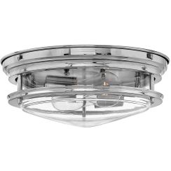 Quintiesse Hadrian plafonnier 2x40 W chrome-transparent QN-HADRIAN-FS-CM-CLEAR