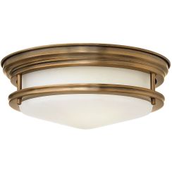 Quintiesse Hadrian plafonnier 2x40 W verre opalisé-marron QN-HADRIAN-FS-BR-OPAL