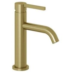 Kludi Nova Fonte Pura mitigeur de lavabo sur pied doré 20266N015