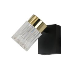 Light Prestige Erovia plafonnier 1x6 W noir-doré LP-5923/1WS GD