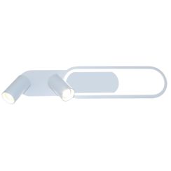Light Prestige Parma plafonnier 2x8 W blanc LP-0612/2CLWH