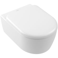 Villeroy & Boch Skyla cuvette wc avec abattant à descente lente suspendue oui oui blanc mat 5656CLRW