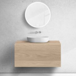 Oltens Lun armoire 100x44.7x52 cm sous-lavabo suspendu chêne 60034060