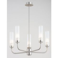 Argon Preston lampe suspendue 5x7 W transparent-nickel 2198