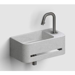 Clou InBe lavabo 43x23 cm rectangulaire classique gris/pierre IB/03.71030.02.01.R 
