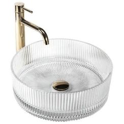 Rea Ingrid lavabo 36x36 cm ronde à poser brillant REA-U8522