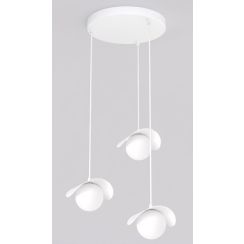 Emibig Ritual lampe suspendue 3x8 W blanc 1584/3PREM