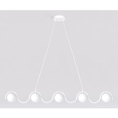 Emibig Sinus lampe suspendue 5x8 W blanc 1583/5