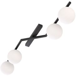 Emibig Naton plafonnier 4x10 W noir 1508/4