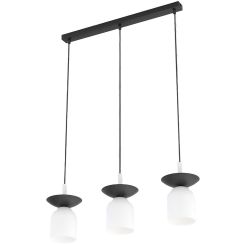 Emibig Ego lampe suspendue 3x10 W blanc-noir 1613/3