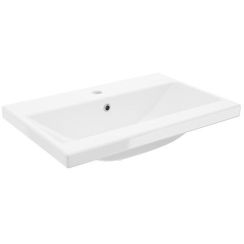 Defra Go lavabo 61x41 cm rectangulaire de meuble blanc brillant 1052