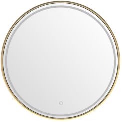 Zuma Line miroir 80x80 cm circulaire avec éclairage doré 3117