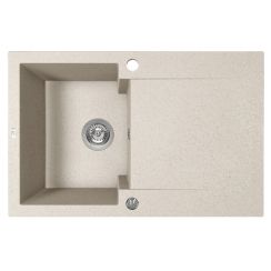 Laveo Chichi évier en granit 74x48 cm beige SBH_411Y