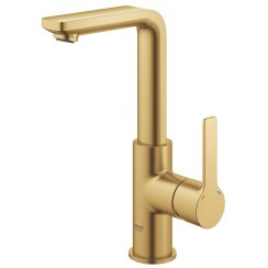 Grohe Lineare mitigeur de lavabo sur pied Brushed Cool Sunrise 23296GN1