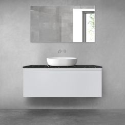 Set armoire Oltens Vernal 60016700, plan de travail suspendu Oltens Tera 63031990