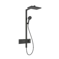 Hansgrohe Raindance Alive Q ensemble de douche mural avec thermostat oui chrome-noir 24580340