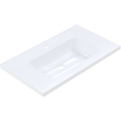 Ruvetti Ivana lavabo 80x45 cm rectangulaire encastrée blanc DOL_IVA80