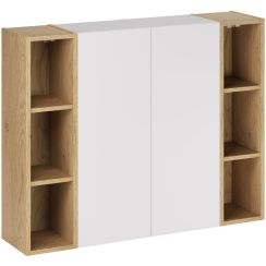 Set armoire Comad Aster White ASTER WHITE 80-30-1D, étagère Comad Dalia Cashmere CREMONA UN 83-20-80