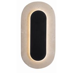 MaxLight Travertino applique murale 1x10 W noir W0393