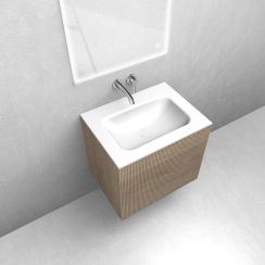 Set armoire Oltens Lun Rilla 60027060, lavabo Oltens Kalla 40209000