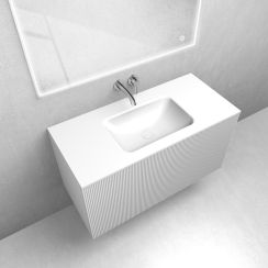 Set armoire Oltens Lun Rilla 60029000, lavabo Oltens Kalla 40208000