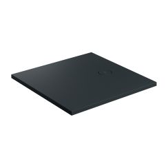 Omnires Aquarock receveur de douche carré avec cache 80x80 cm noir AQUAROCK80-KBLV
