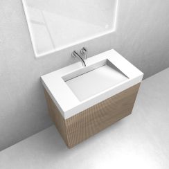 Set armoire Oltens Lun 60028060, lavabo Oltens Stila 40001000