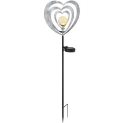 Globo Lighting Solar lampe solaire sur pied 1x0.06 W noir-gris-argenté 36580