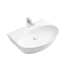Oltens Luma lavabo 51x41.5 cm ovale classique blanc brillant 41507000