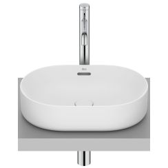Roca Meridian lavabo 46x36.5 cm ovale à poser blanc mat A327748620