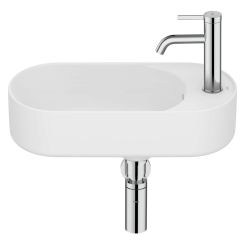 Roca Meridian lavabo 50x27.5 cm ovale classique blanc mat A327740620