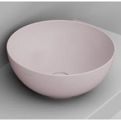 Ceramica Dolomite Noemi lavabo 44x44 cm ronde à poser rose mat D310665