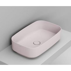Ceramica Dolomite Noemi lavabo 62x38 cm rectangulaire à poser rose mat D311065