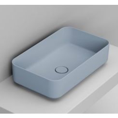 Ceramica Dolomite lavabo 60x36 cm rectangulaire à poser bleu D311171