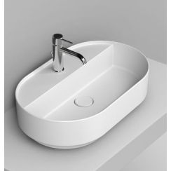 Ceramica Dolomite Noemi lavabo 65x40 cm ovale à poser blanc D312041