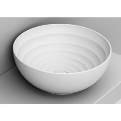 Ceramica Dolomite MOVE lavabo 44x44 cm ronde à poser blanc brillant D310741