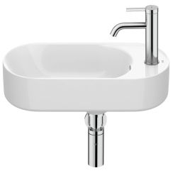 Roca Meridian lavabo 50x27.5 cm ovale classique blanc brillant A327740S00
