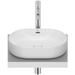 Roca Meridian lavabo 46x36.5 cm ovale à poser blanc brillant A327748S00